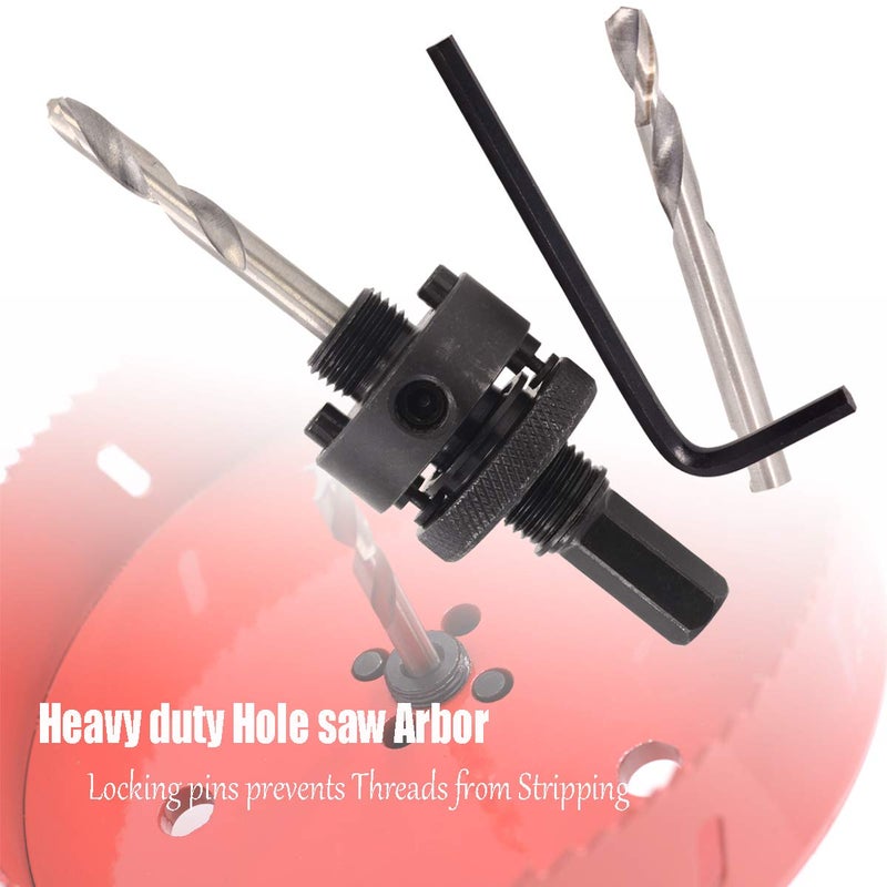 Koopi 6 3/8 inch Hole Saw with Heavy Duty Arbor, 38mm Depth Bi-Metal Hole Cutter, Easily Drilling Wood, Plastic, Plywood, Ceiling, Thin Metal for Recessed Lighting, Can Lights (162mm Dia.) - Image 3